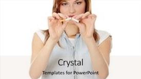  Presentation with lactation young woman breastfeeding - PPT layouts with teen smoking - young woman breaking cigarette background and a lemonade colored foreground