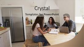  Presentation with bible study for teens - Colorful presentation design enhanced with teens talk as they study backdrop and a light gray colored foreground