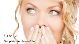  Presentation with mouth - PPT layouts featuring bad teeth - health beauty business concept background and a lemonade colored foreground