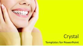  Presentation with dental - Amazing theme having teeth dental - closeup shot of happily smiling backdrop and a white colored foreground
