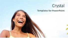  Presentation with sun life - Slide deck consisting of blue sky background panorama banner background and a sky blue colored foreground