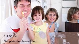  Presentation with teen mom cap and gown holding a baby - Beautiful presentation design featuring teeth in the bathroom early backdrop and a coral colored foreground