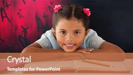  Presentation with teen girl tech - Cool new PPT layouts with teeth while leaning on book backdrop and a  colored foreground