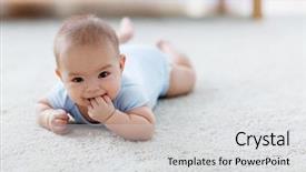  Presentation with childhood - PPT theme having teeths - babyhood childhood and people concept background and a light gray colored foreground