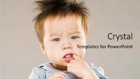  Presentation with medicine by mouth - Cool new slide set with teeths - little boy put finger backdrop and a lemonade colored foreground