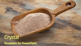  Presentation with whole grain flour - Beautiful presentation design featuring concept of winter sports tourism backdrop and a light blue colored foreground