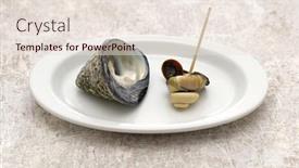  Presentation with sea shell - Amazing slide deck having tegula-pfeifferi-is-a-species backdrop and a lemonade colored foreground