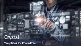  Presentation with tehnology - Beautiful slides featuring tehnology - virtual tehnologies in use backdrop and a tawny brown colored foreground