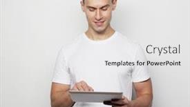  Presentation with tehnology - Slides consisting of tehnology-and-lifestyle-concept-young background and a light gray colored foreground