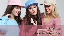  Presentation with tehnology - Slide deck enhanced with tehnology emotion and people concept background and a coral colored foreground