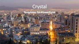  Presentation with iran - Slide deck featuring tehran at night tehran iran background and a gray colored foreground