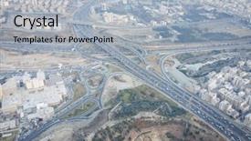  Presentation with aerial - Amazing PPT layouts having tehran in iran aerial view backdrop and a light gray colored foreground