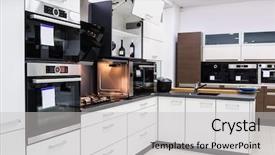  Presentation with kitchen design - Theme enhanced with tek black and white kitchen background and a light gray colored foreground