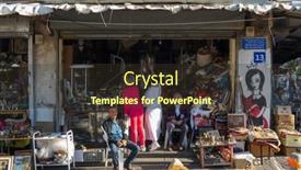  Presentation with flea - PPT theme featuring tel-aviv-israel-november-22 background and a tawny brown colored foreground