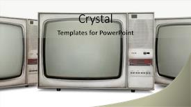  Presentation with old - Beautiful slide deck featuring tele - set old tvs isolated backdrop and a light gray colored foreground