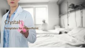  Presentation with digital - Cool new slides with presentation skill - female doctor using digital screen backdrop and a sky blue colored foreground