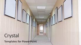  Presentation with hospital hotel - Amazing presentation having tele urgence - interior of a corridor backdrop and a  colored foreground