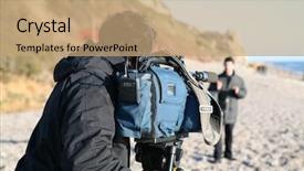  Presentation with piece of the pie - Slide deck featuring tele urgence - piece to camera background and a  colored foreground