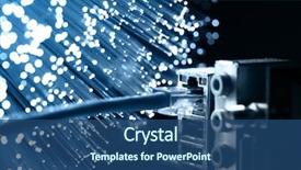  Presentation with fiber optics - Beautiful presentation featuring telecommunication - fiber optics background with lots backdrop and a ocean colored foreground