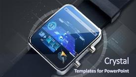  Presentation with black technology - PPT layouts having telecommunication - modern technology object navigation background and a tawny brown colored foreground