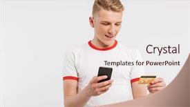  Presentation with mobile phone on car - Slides enhanced with telecommunication - portrait of a smiling teenage background and a lemonade colored foreground