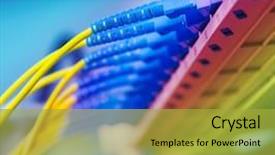  Presentation with fiber optic - Audience pleasing presentation consisting of coffeehouse - professional male barista is working backdrop and a tawny brown colored foreground