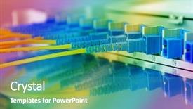  Presentation with data transfer - Presentation having telecommunication engineer - data transfer by optical fibre background and a teal colored foreground