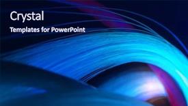  Presentation with network cable - Cool new presentation theme with telecommunication engineer - fiber optical network cable backdrop and a navy blue colored foreground