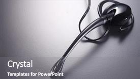  Presentation with telecommunication - Slide set with telecommunication free - stock image of the head background and a  colored foreground