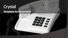  Presentation with black - Amazing presentation theme having telegraph - analog phone on black background backdrop and a  colored foreground