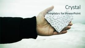  Presentation with valentines day - Presentation theme enhanced with telegraph - closeup of the hand background and a sky blue colored foreground