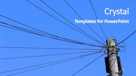  Presentation with black culture and police brutality - Presentation theme with telegraph - lots of black telephone lines background and a  colored foreground