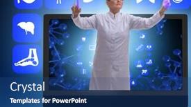  Presentation with telehealth - Audience pleasing slides consisting of telehealth-concept-with-doctor-doing backdrop and a ocean colored foreground