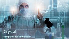  Presentation with mhealth - Presentation having telemedicine mhealth concept with young background and a ocean colored foreground