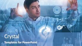  Presentation with mhealth - Presentation theme enhanced with telemedicine mhealth concept with young background and a teal colored foreground