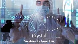  Presentation with mhealth - PPT theme consisting of telemedicine-mhealth-concept-with-young background and a gray colored foreground