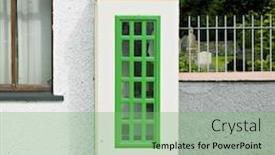  Presentation with telephone - PPT layouts featuring telephone-booth-malin-county-donegal background and a seafoam green colored foreground
