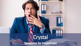  Presentation with plants in office - Audience pleasing theme consisting of telesales - young handsome businessman sitting backdrop and a ocean colored foreground