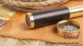  Presentation with old map - Beautiful slide deck featuring  backdrop and a  colored foreground