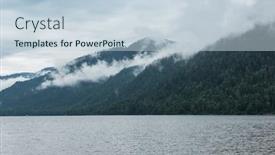  Presentation with siberia - Cool new PPT layouts with teletskoye-lake-in-altai-mountains backdrop and a lemonade colored foreground