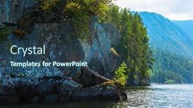  Presentation with siberia - Slide set enhanced with teletskoye-lake-in-altai-mountains background and a ocean colored foreground