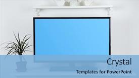  Presentation with television watching - Slides having television - watching tv background and a light blue colored foreground