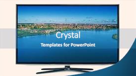  Presentation with blank whiteboard isolated on white - Beautiful slide set featuring television flat - 4k monitor isolated on white backdrop and a teal colored foreground