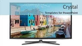  Presentation with monitor stakeholder - Theme with television hd - 4k monitor isolated on white background and a  colored foreground