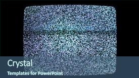  Presentation with noise - Audience pleasing theme consisting of television noise backdrop and a ocean colored foreground