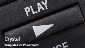  Presentation with pressure control valves or shutdown - Presentation design consisting of television remote control play button background and a dark gray colored foreground