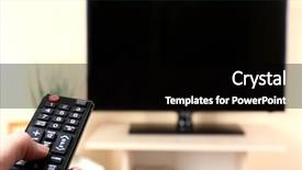  Presentation with controller - Slide set enhanced with television screen - watching tv and using remote background and a black colored foreground