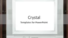  Presentation with old television set - Beautiful presentation theme featuring television set - old tv backdrop and a white colored foreground