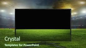  Presentation with translation - Beautiful PPT theme featuring television sports - watching smart tv translation backdrop and a tawny brown colored foreground