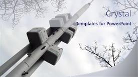  Presentation with czech republic - Presentation enhanced with television-transmitter-prague-city-czech background and a sky blue colored foreground